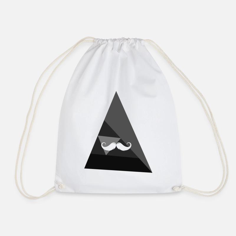 Bart hipster - Gymbag - hvit