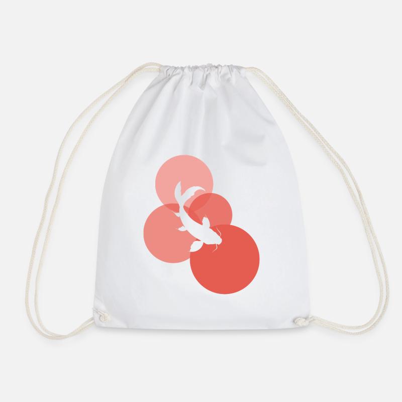 Koi Japan - Drawstring Bag - white