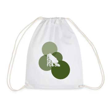 Roller coaster rollercoaster funfair - Drawstring Bag - white - Front
