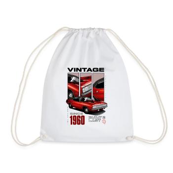 Je ne suis pas vieux, je suis une voiture classique vintage née en 1960 - Sac de sport léger - blanc - Devant