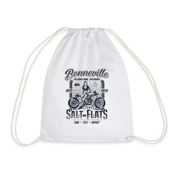 Bonneville Salt Flats Motorrad Rennen Vintage - Turnbeutel - Weiß - Vorne