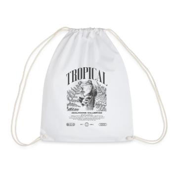 Red Eyed Tree Frog Rainforest Amphibian - Drawstring Bag - white - Front