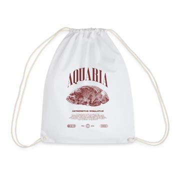 Oscar Fish Keeper Modern Streetwear - Drawstring Bag - white - Front
