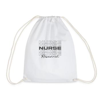 Research Nurse Medical Nurses Stylish - Drawstring Bag - white - Front