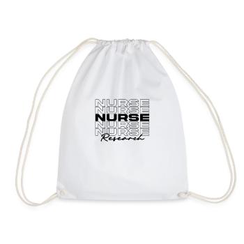Research Nurse Medical Nurses Stylish - Drawstring Bag - white - Front