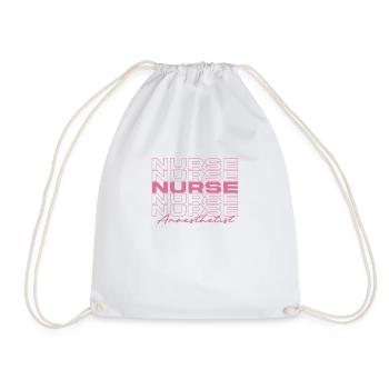 Anaesthetist Nurse Medical Nurses Stylish - Drawstring Bag - white - Front