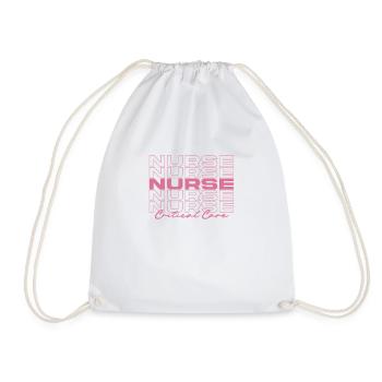 Critical Care Nurse Medical Nurses Stylish - Drawstring Bag - white - Front