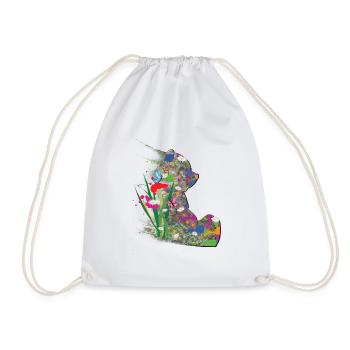 Ours, Été, Abstrait, Papillon - Sac de sport léger - blanc - Devant