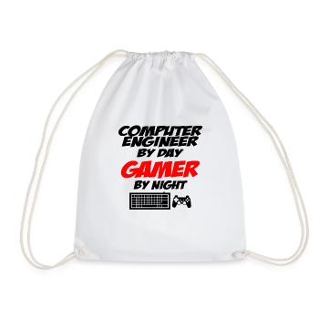 Computer engineer - Drawstring Bag - white - Front