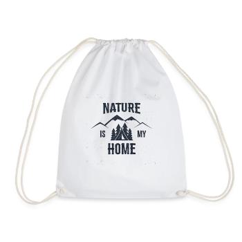 La nature est ma maison - Sac de sport léger - blanc - Devant