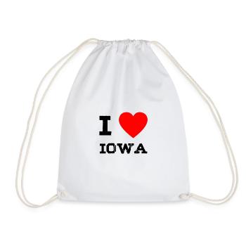 i love IOWA - Turnbeutel - Weiß - Vorne