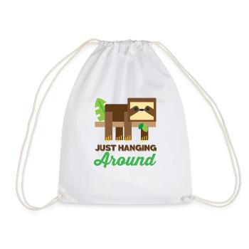 chat doux - Sac de sport léger - blanc - Devant