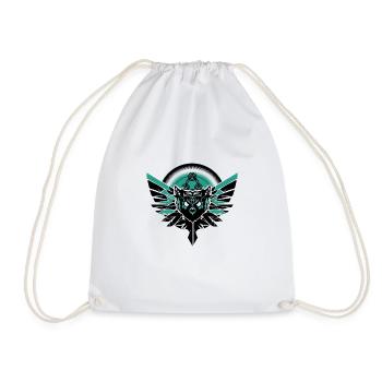 Eule Zeichen Symbole Geschenk Motiv Vogel Teufel - Turnbeutel - Weiß - Vorne