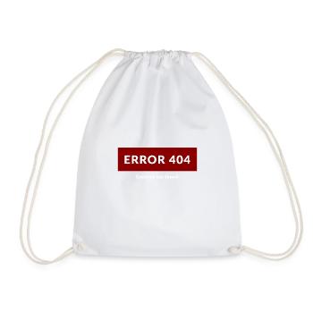 Kostüm Muffel - Error 404. Costume not found - Turnbeutel - Weiß - Vorne