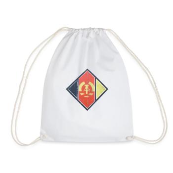 GDR rotted signboard gift idea - Drawstring Bag - white - Front