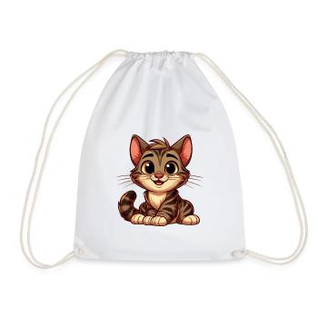 Katze Tiger 2 - Turnbeutel - Weiß - Vorne
