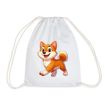 Shiba 3 - Turnbeutel - Weiß - Vorne