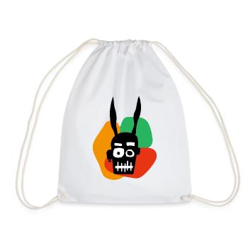 Lapin fou - Sac de sport léger - blanc - Devant