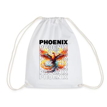 Phoenix Phoenix Fire Flames Mythologie des oiseaux - Sac de sport léger - blanc - Devant