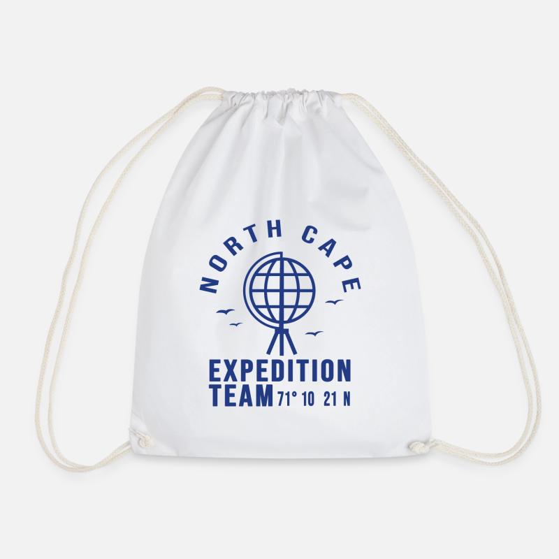 North cape north nordkapp - Drawstring Bag - white
