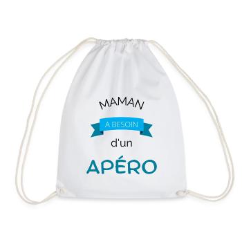 Maman apéro - Sac de sport léger - blanc - Devant