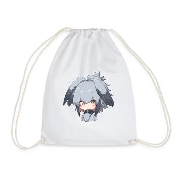 Mignon Shoebill Anime Fille - Sac de sport léger - blanc - Devant