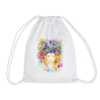 Natur Spirituell Farbenfroh Yoga Shirt für Frauen - Sac de sport léger - blanc - Devant