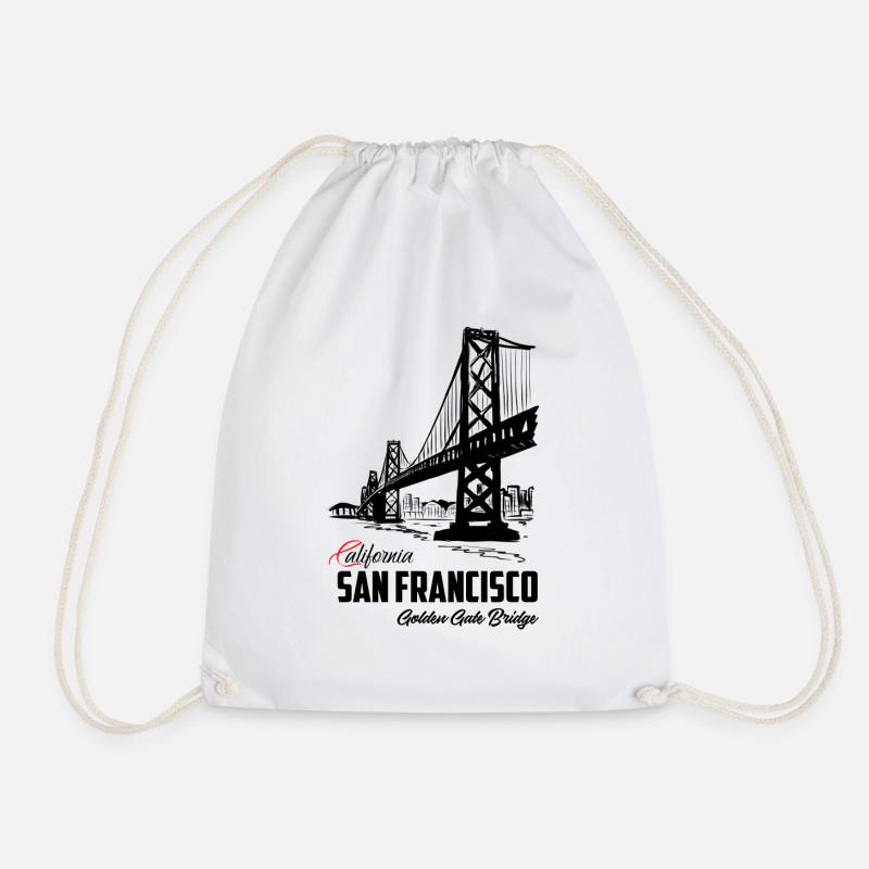 San Francisco Golden Gate Bridge - Turnbeutel - Weiß