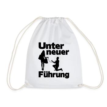 Junggesellenabschied Lustig Unter neuer Führung - Turnbeutel - Weiß - Vorne