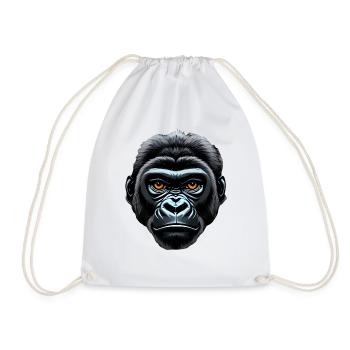 Gorille - Sac de sport léger - blanc - Devant