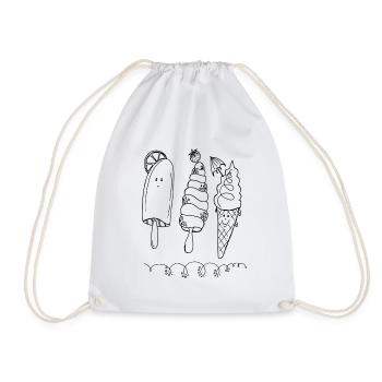 Trois petits amis d’été - Sac de sport léger - blanc - Devant