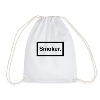 smoker 1c - Turnbeutel - Weiß - Vorne