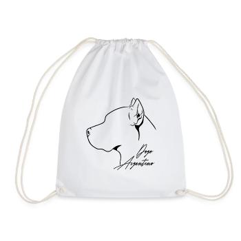 Dogue Argentino Profil Chiens Chien Wilsigns - Sac de sport léger - blanc - Devant