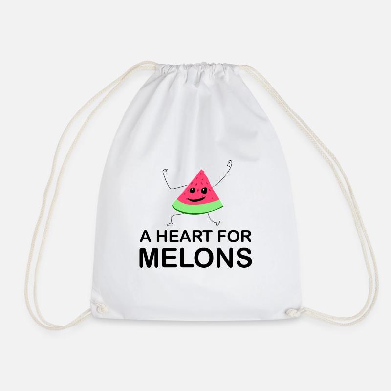 Melone Melonen Wassermelone - Turnbeutel - Weiß