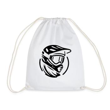 Homme Femme Mountain Biker VTT VTT - Sac de sport léger - blanc - Devant