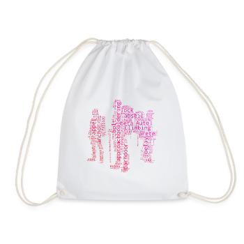 Grimpeur Bloc Bloc Hommes Escalade - Sac de sport léger - blanc - Devant