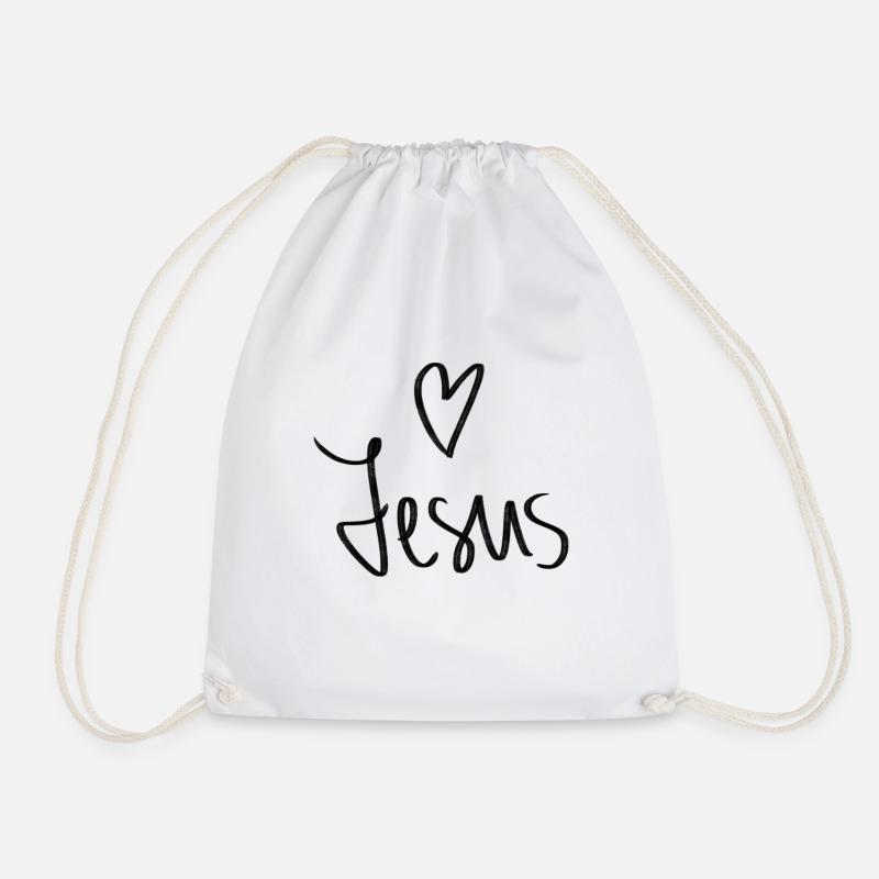 Jesus Herz - Turnbeutel - Weiß