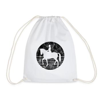 Dressage Équitation Dressage Cavalier Équitation Cheval - Sac de sport léger - blanc - Devant