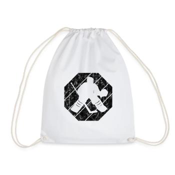 Eishockey im retro oder vintage Style für Kinder - Drawstring Bag - white - Front