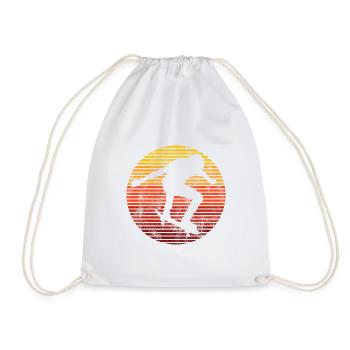 Skateboarder Skateboard Skater Skate Skateing - Drawstring Bag - white - Front