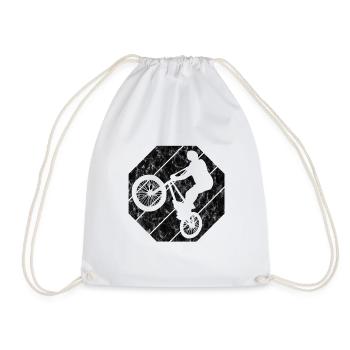 BMX Vélo Vélo Rétro Cadeau Vélo Motocross - Sac de sport léger - blanc - Devant
