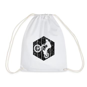 BMX Vélo Vélo Rétro Cadeau Vélo Motocross - Sac de sport léger - blanc - Devant