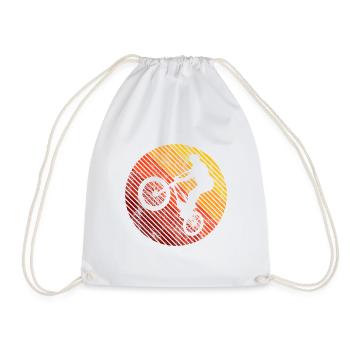 BMX Vélo Vélo Rétro Cadeau Vélo Motocross - Sac de sport léger - blanc - Devant