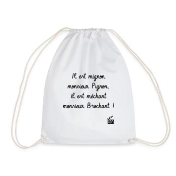 Il est mignon monsieur Pignon - Le Dîner de cons - Sac de sport léger - blanc - Devant