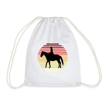 Cheval cheval équestre cheval équestre équitation dressing - Sac de sport léger - blanc - Devant