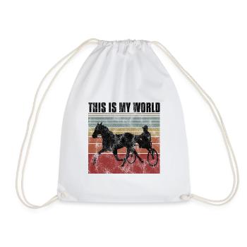 Ceci est mon World Trotting Races Retro - Sac de sport léger - blanc - Devant