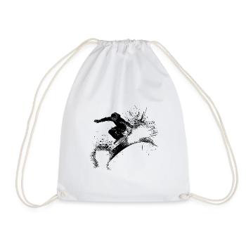 Powder Snow Jump Style Move Crazy Snowboard - Sac de sport léger - blanc - Devant