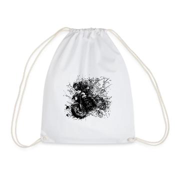 Motard avec casque Off-Road Ride Splash Style - Sac de sport léger - blanc - Devant