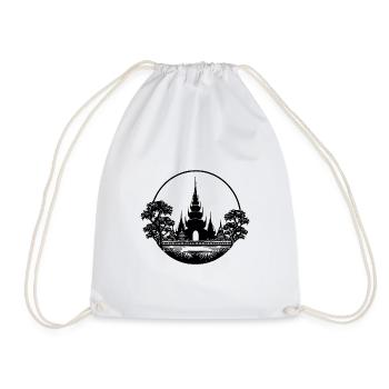 Thailand Exotic Dream Temple - Drawstring Bag - white - Front