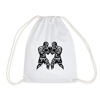 Fist Boxer Tattoo Fighter Sparring Style - Sac de sport léger - blanc - Devant